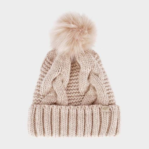 GORRO DE INVIERNO PARA MUJER - BEIGE 4F ACAPF411