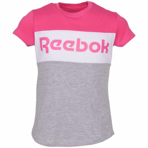 Camiseta Lit Intl Reebok Colorblock. Light Heather Grey EW8268