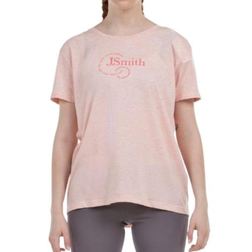 JOHN SMITH ALICEN Rosa Vigoré. Camiseta Manga corta Mujer. 
