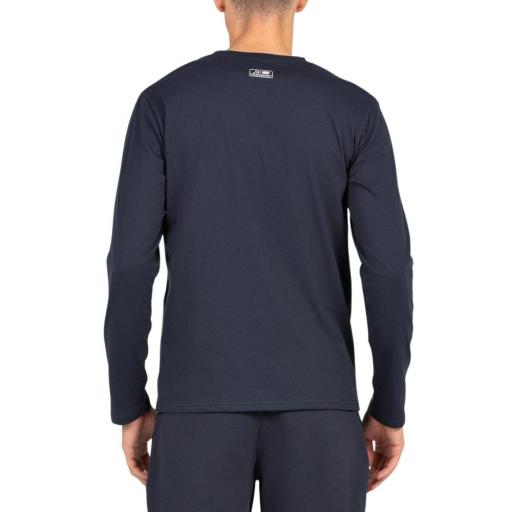 JOHN SMITH FENE Azul Marino – Camiseta de Manga Larga en Algodón para Hombre [2]
