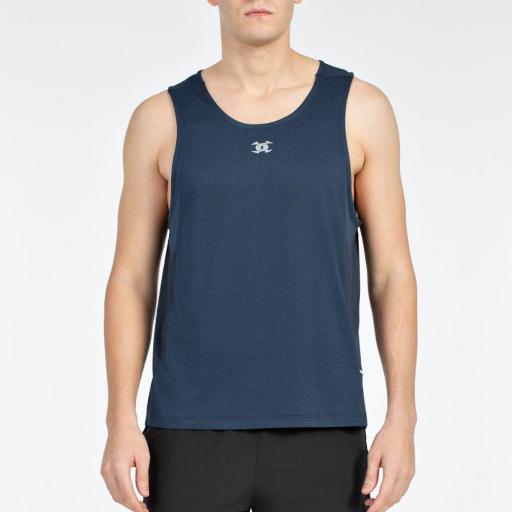JOHN SMITH HEZE. Azul oscuro. Camiseta tirantes hombre. 