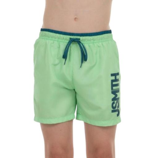 JOHN SMITH NAZARE J Verde manzana. Bañador microfibra Junior. 