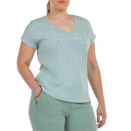 JOHN SMITH PELAGOS. Eucalipto Vigoré. Camiseta deportiva Mujer. 