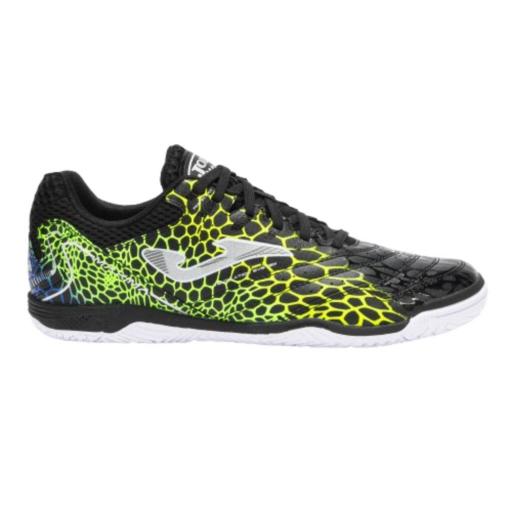 JOMA MÁXIMA 2531 Black Yellow. Indoor Zapatillas Fúbol Sala Adulto.