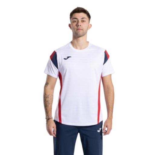 JOMA MONTREAL BLANCO ROJO. Camiseta manga corta hombre. 104202.206