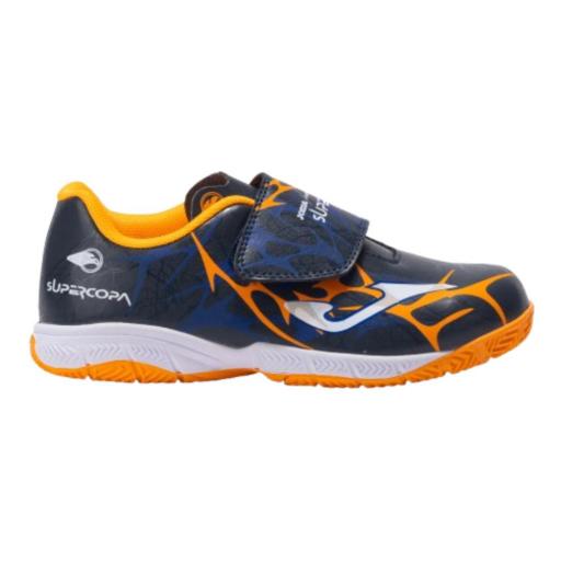 JOMA SUPER COPA JR 2503. Navy Blue Indoor. Zapatillas fútbol sala junior.