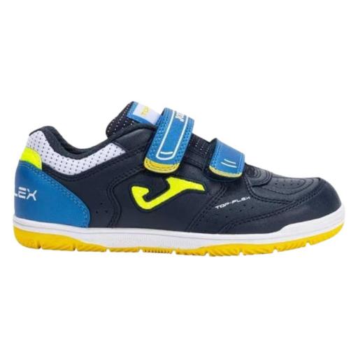 JOMA TOP FLEX JR 2503 Navy blue indoor. Zapatillas fútbol sala Junior. 