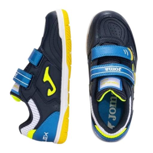 JOMA TOP FLEX JR 2503 Navy blue indoor. Zapatillas fútbol sala Junior.  [3]