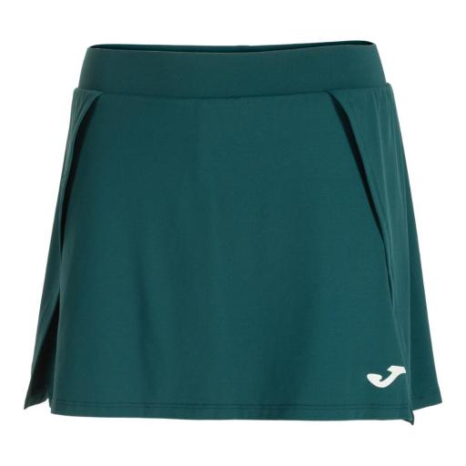 JOMA Torneo Skirt Green 902073.485 – Falda Pádel Mujer con Malla Interior y Tejido Transpirable [1]