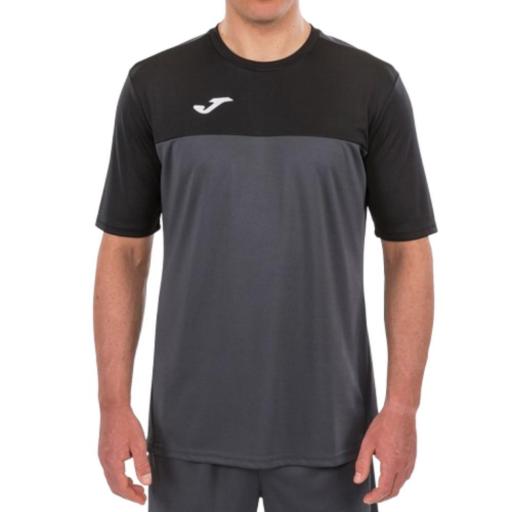 JOMA WINNER ANTRACITA-NEGRO. Camiseta Deportiva Hombre. 100946.151