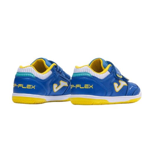 Joma Top Flex JR 2605 Azul Indoor – Zapatillas Fútbol Sala Niño con Velcro y Suela DURABILITY [2]