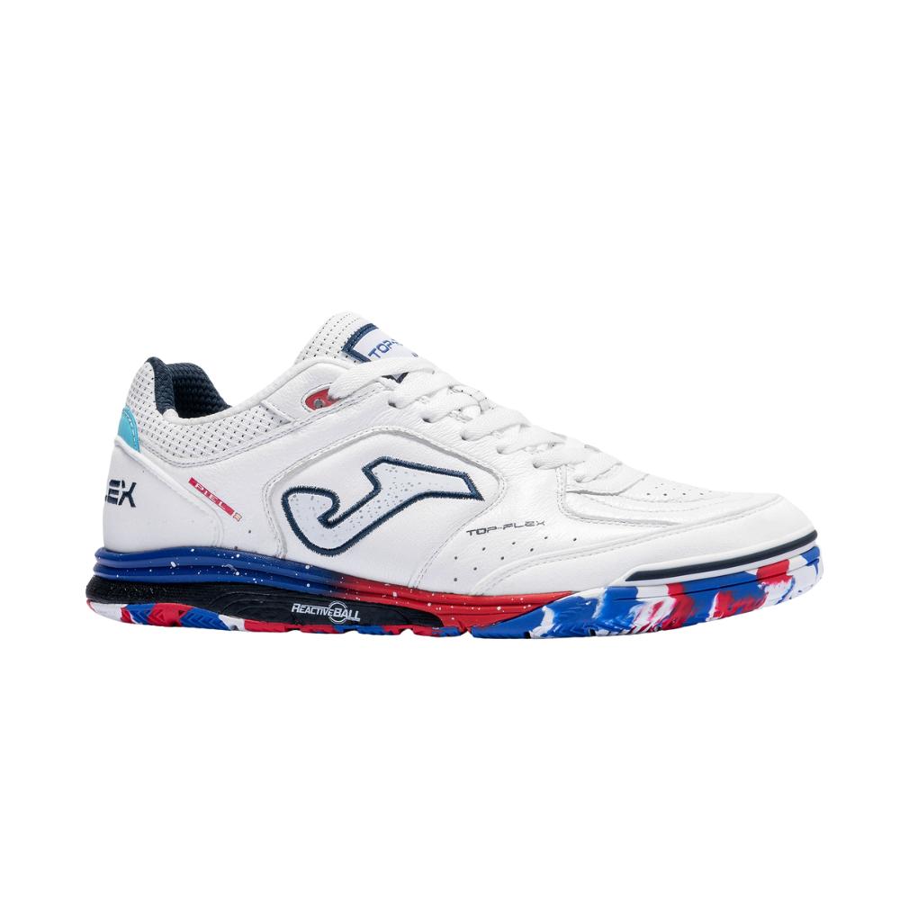 Joma Top Flex Rebound 2602 IND Blanco – Zapatillas Fútbol Sala Adulto Premium con Piel y REACTIVE BALL