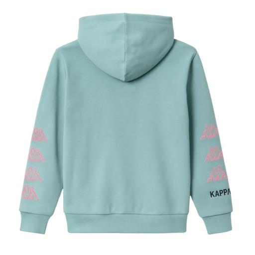 KAPPA 322B2PW Green River – Chándal Niña con Capucha y Forro Polar, 2 Piezas 100% Algodón [5]