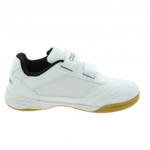 KAPPA LOGO MICK V KID. White-black . 32268KWA0L. Zapatillas Fútbol sala infantil Unisex. [1]