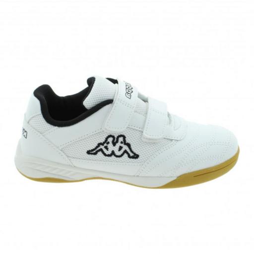 KAPPA LOGO MICK V KID. White-black . 32268KWA0L. Zapatillas Fútbol sala infantil Unisex. [0]