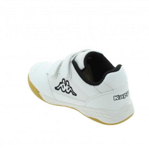 KAPPA LOGO MICK V KID. White-black . 32268KWA0L. Zapatillas Fútbol sala infantil Unisex. [2]