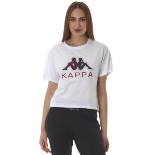 Camiseta manga corta Mujer Kappa Edalyn. 35197UW White.