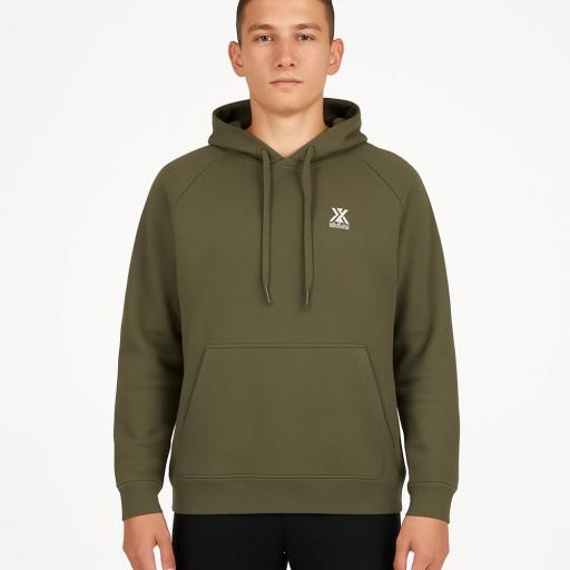 Sudadera Munich Hoodie Logo 2507600 Khaki – Sudadera Hombre Algodón Premium con Capucha y Logo [0]