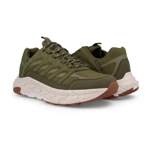 PAREDES INSUA LT25587 Kaki – Zapatillas Trekking Hombre con Membrana PARETEX, Suela EVA + TPR y Corte Textil Reforzado [3]