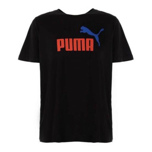 Camiseta Puma ESS+ 2 Logo Tee. Para hombre. Negro 586759 62 [2]