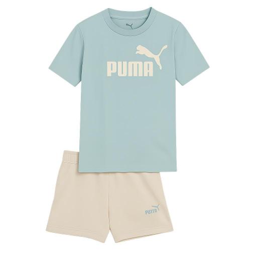 PUMA ESS Logo Tee and Shorts. Conjunto Niña 686307 67. 