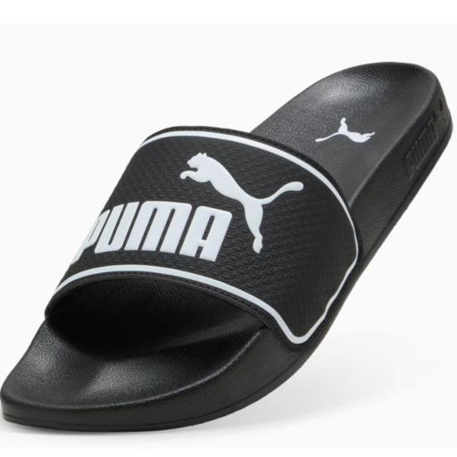 PUMA LEADCAT 2.0. Black White. 384139 01. Chanclas Pala adulto. [1]