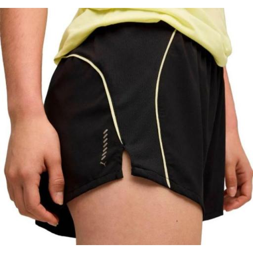 PUMA Run Velocity 3 526585 99 Black–Gold Moon – Pantalón Corto Running Mujer con Tecnología dryCELL [2]