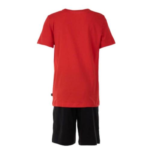 Conjunto deportivo Niño Puma Short Jersey. 847310 Red/black. [1]