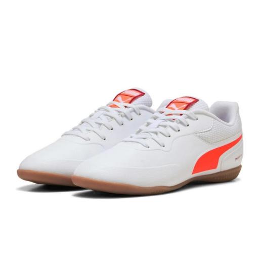 PUMA TRUCO III Jr. 107980 04 Blanco. Zapatillas fútbol sala jr [2]