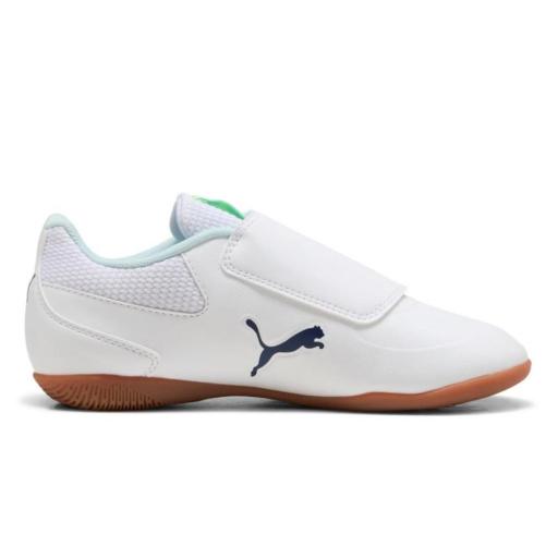 PUMA TRUCO III V Jr White-aqua 108575 01. Zapatillas Fútbol Sala Junior. [1]