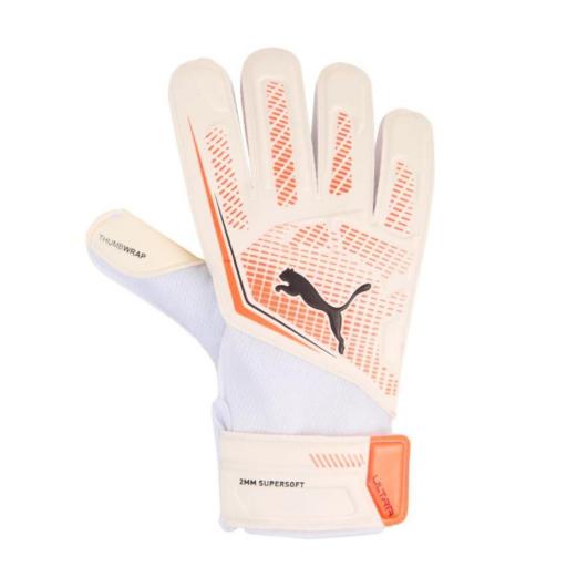 PUMA ULTRA PLAY RC. Guantes de Portero. 041952 06. Blanco y rojo.