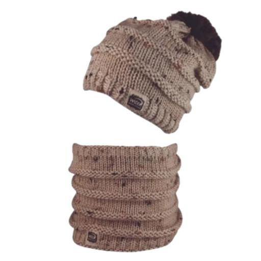 Pack Gorro y Cuelo WIND X-TREME JASP. 0013 Beige