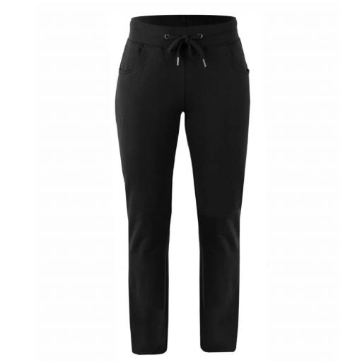 Pantalón Chándal Felpa Recto mujer N&S MARES. Negro