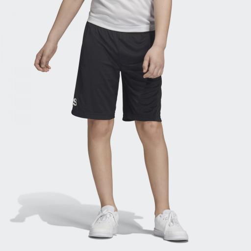 Pantalón corto niño Adidas Training EQ. DV2918. Black/white.