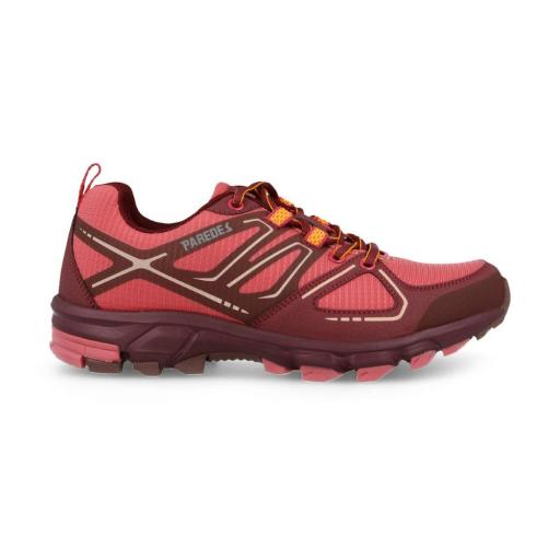 PAREDES COBISA LT25589 BUR – Zapatillas Trekking Mujer Burdeos con Suela TPR y Corte Textil + PU [0]