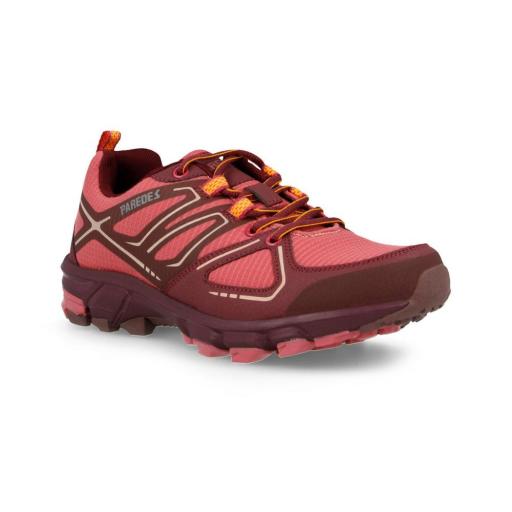 PAREDES COBISA LT25589 BUR – Zapatillas Trekking Mujer Burdeos con Suela TPR y Corte Textil + PU [2]