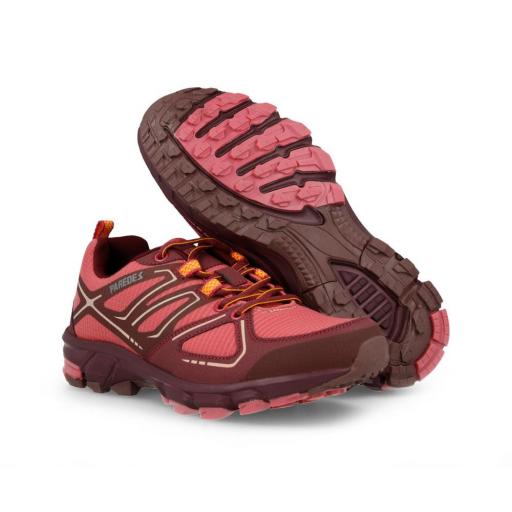 PAREDES COBISA LT25589 BUR – Zapatillas Trekking Mujer Burdeos con Suela TPR y Corte Textil + PU [3]
