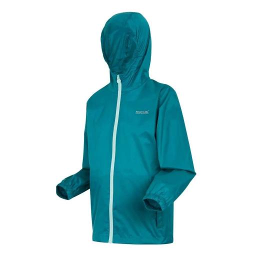 Chubasquero Niño/a Regatta Pack-It III –RKW213.  Chaqueta Impermeable Isotex 5000 Plegable y Transpirable [3]