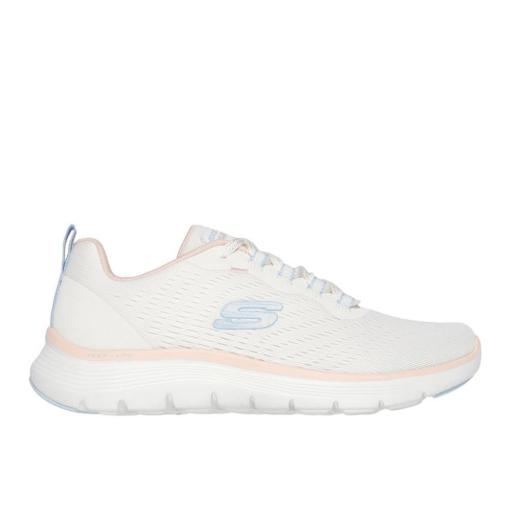 SKECHERS FLEX APPEAL 5.0. Natural/multi. 150201. Zapatillas Deportivas Mujer. 