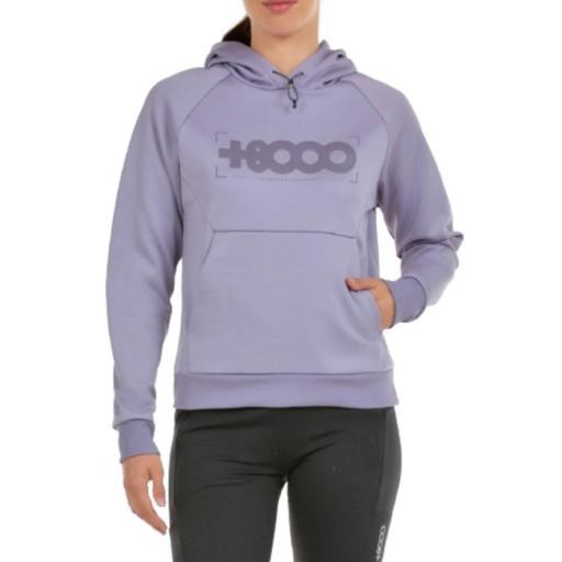 SUDADERA CAPUCHA MUJER +8000 BEL. Lavanda