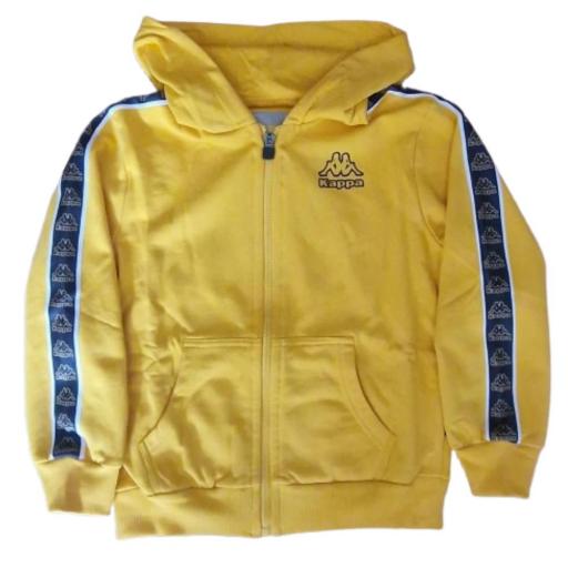 SUDADERA CON CREMALLERA NIÑO KAPPA 371X4ZW. Yellow [1]