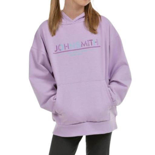 SUDADERA FELPA NIÑA JOHN SMITH GINAN. Lila