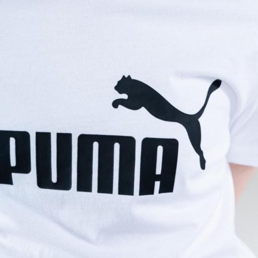 CAMISETA DE NIÑA PUMA ESSENTIAL LOGO. 587029 02 White. [2]