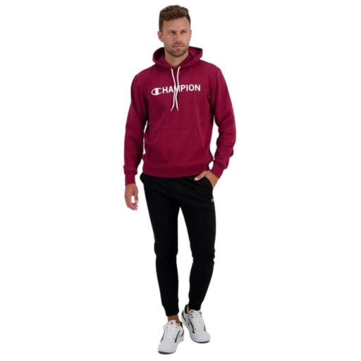 CHAMPION 221647 RS525 Rojo – Sudadera Hombre con Capucha y Gráfico en el Pecho, Interior Afelpado [0]