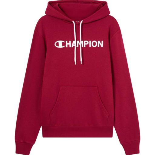 CHAMPION 221647 RS525 Rojo – Sudadera Hombre con Capucha y Gráfico en el Pecho, Interior Afelpado [4]
