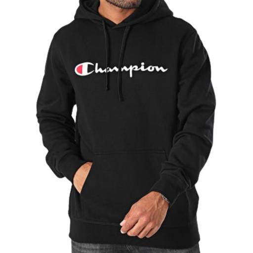 Sudadera Capucha Hombre Champion American Classics. 220253. Negro