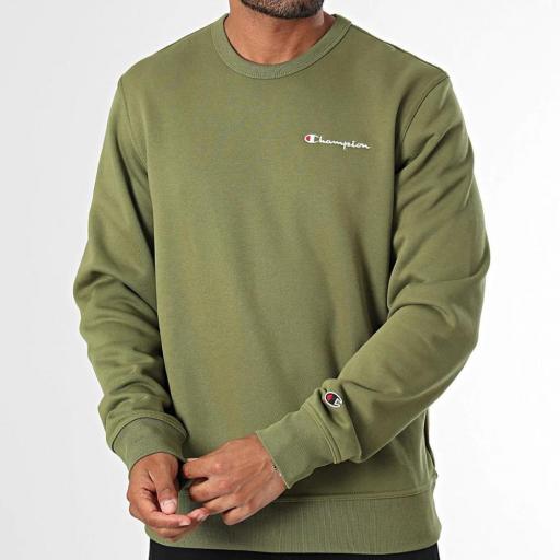 Sudadera Cuello redondo Hombre CHAMPION 220259 GS573 Verde. [0]