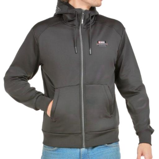 Sudadera de Hombre Cremallera +8000 AUSTRALIA. Negro