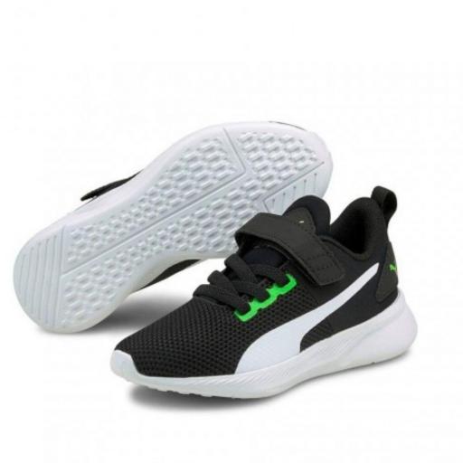 ZAPATILLAS DEPORTIVAS PUMA FLYER RUNNER V PS. Black Green 192929 24 [2]