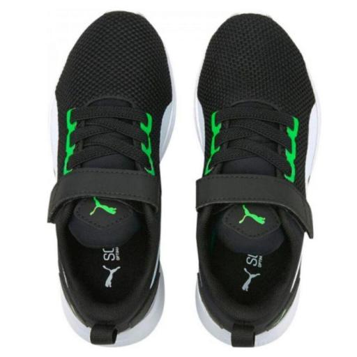 ZAPATILLAS DEPORTIVAS PUMA FLYER RUNNER V PS. Black Green 192929 24 [3]